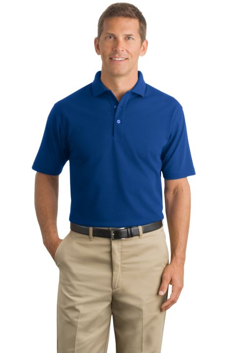 CornerStone Industrial Pocketless Pique Polo CS402 in Royal