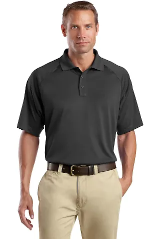CornerStone Select Snag Proof Tactical Polo CS410 in Charcoal front view