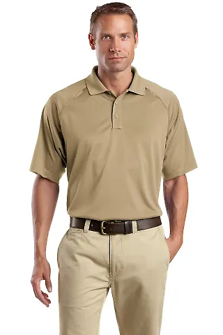 CornerStone Select Snag Proof Tactical Polo CS410 in Tan front view