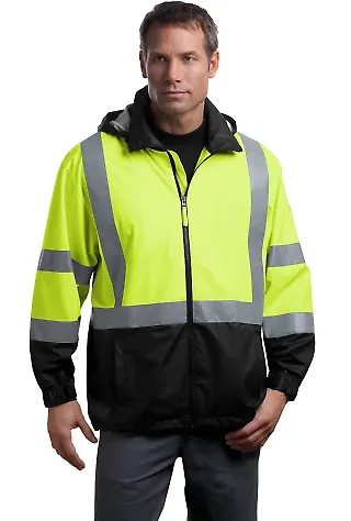 CornerStone ANSI Class 3 Safety Windbreaker CSJ25 Safety Yellow front view