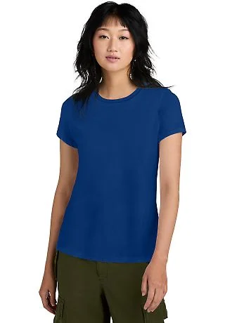 District Made 153 Ladies Perfect Weight Crew Tee D in Deep royal front view