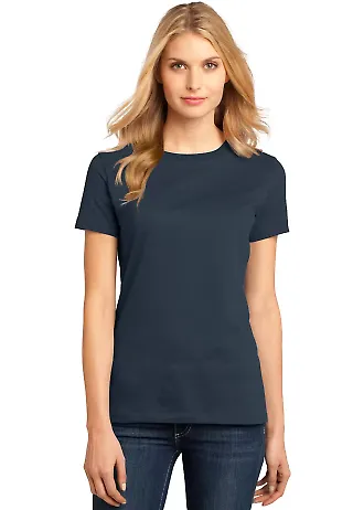 District Made 153 Ladies Perfect Weight Crew Tee D New Navy front view