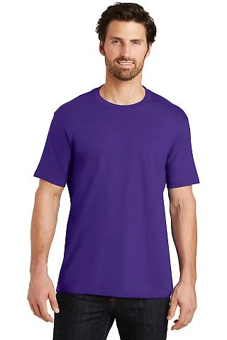 District Made Mens Perfect Weight Crew Tee DT104 in Purple front view