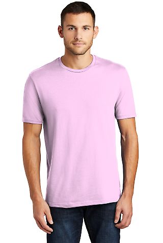 District Made Mens Perfect Weight Crew Tee DT104 in Soft purple front view