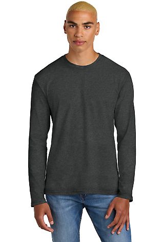 District Made 153 Mens Perfect Weight Long Sleeve in Htdchar front view