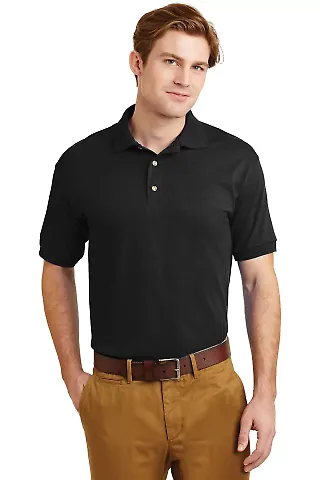 8800 Gildan® Polo Ultra Blend® Sport Shirt in Black front view