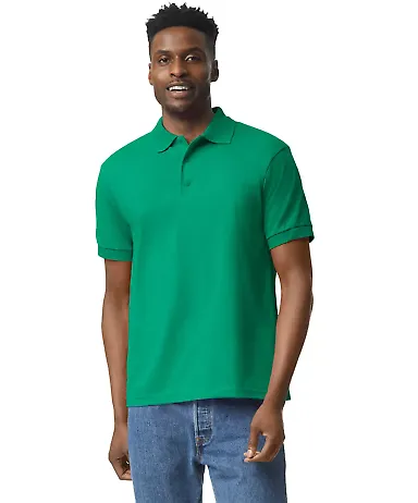 8800 Gildan® Polo Ultra Blend® Sport Shirt in Kelly green front view