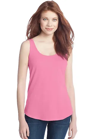 District Juniors Cotton Swing Tank DT2500 Pink front view