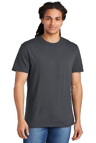 District Young Mens Concert Tee DT5000 in Charcoal front view