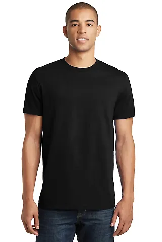 District Young Mens Concert Tee DT5000 Black front view