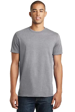 District Young Mens Concert Tee DT5000 Heather Grey front view