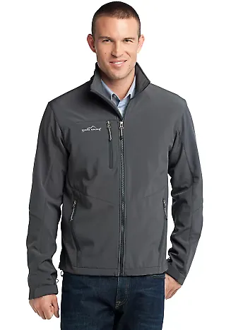 Eddie Bauer Soft Shell Jacket EB530 Grey Steel front view