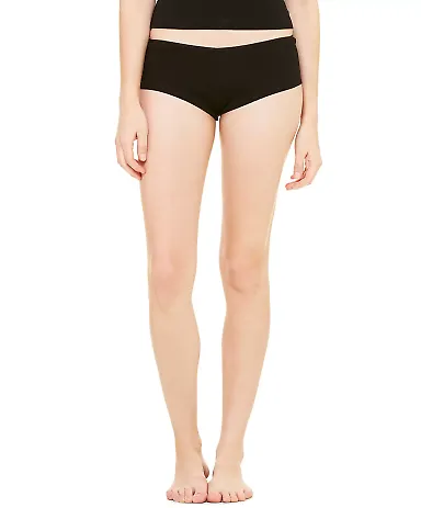 BELLA 491 Womens Boy Shorts BLACK front view
