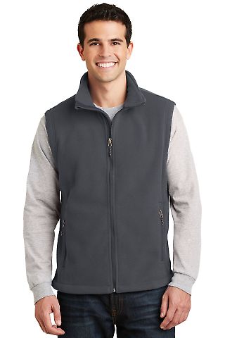 Port Authority Value Fleece Vest F219 in Iron grey front view