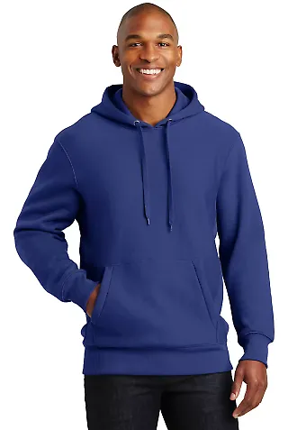 Sport Tek Super Heavyweight Pullover Hooded Sweats in Royal front view