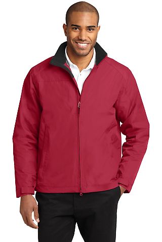 Port Authority Challenger153 II Jacket J354 in Tr red/tr blk front view