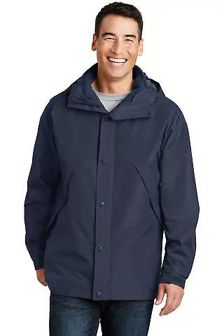 Port Authority 3 in 1 Jacket J777 Navy/Navy front view