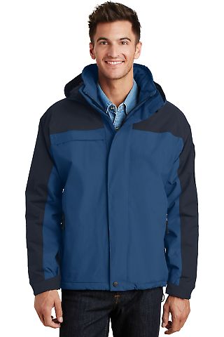 Port Authority Nootka Jacket J792 in Regtablu/navy front view