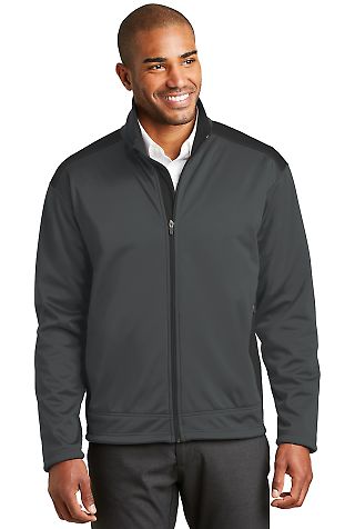 Port Authority Two Tone Soft Shell Jacket J794 in Graphite/black front view