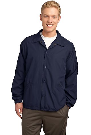 Sport Tek Sideline Jacket JST71 in True navy front view