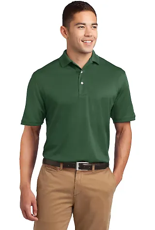 Sport Tek Dri Mesh Polo K469 in Forest front view