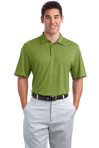 Port Authority Poly Bamboo Charcoal Birdseye Jacqu in Green oasis front view