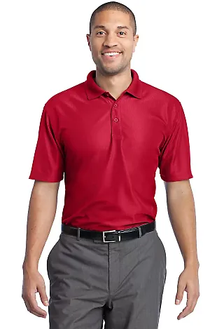 Port Authority Performance Vertical Pique Polo K51 Classic Red front view