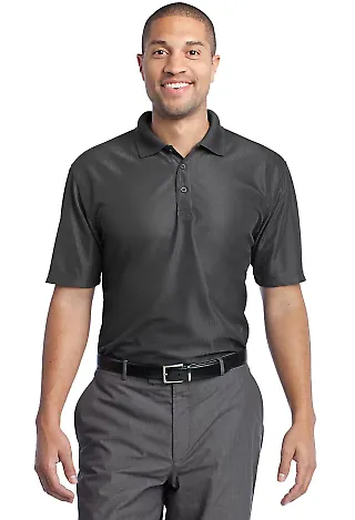 Port Authority Performance Vertical Pique Polo K51 Shadow Grey front view
