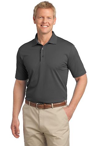 Port Authority Tech Pique Polo K527 in Grey smoke front view