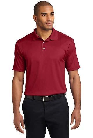 Port Authority Performance Fine Jacquard Polo K528 in Rich red front view