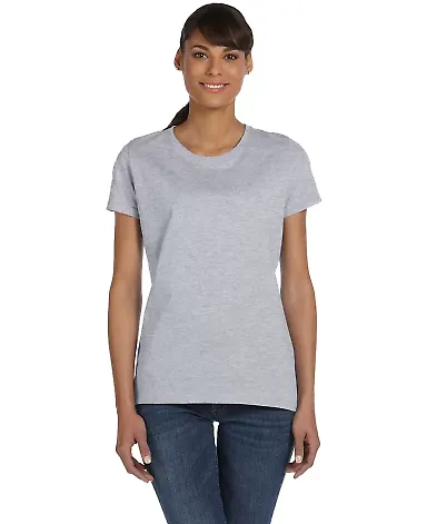 Fruit of the Loom Ladies Heavy Cotton HD153 100 Co Athletic Heather front view