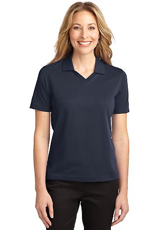 Port Authority Ladies Rapid Dry153 Polo L455 in Classic navy front view