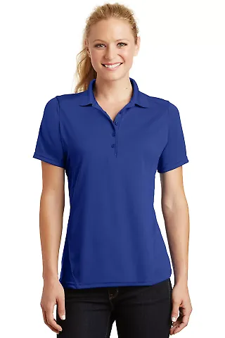 Sport Tek Ladies Dry Zone153 Raglan Accent Polo L4 in True royal front view