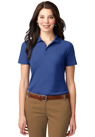 Port Authority Ladies Stain Resistant Polo L510 in Royal front view