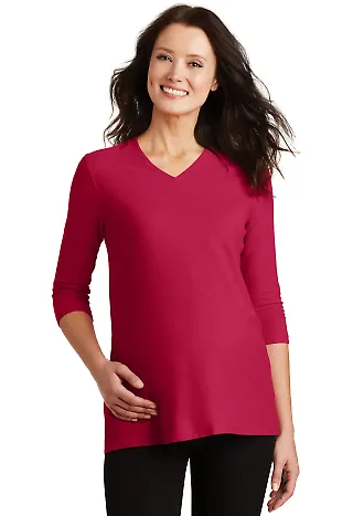 Port Authority Ladies Silk Touch153 Maternity 34 S Red front view