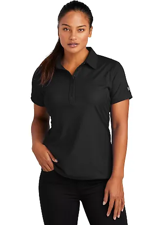 LOG101 OGIO Jewel Polo  in Blacktop front view