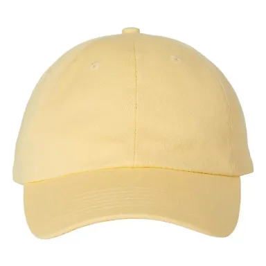 Valucap VC300 Adult Washed Dad Hat Butter front view