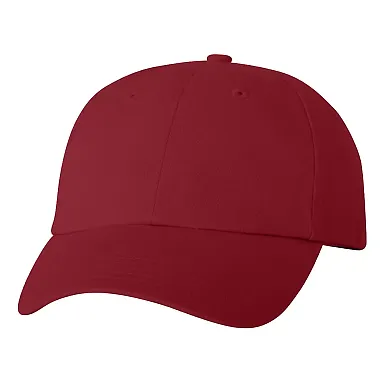 Valucap VC300 Adult Washed Dad Hat Cardinal front view