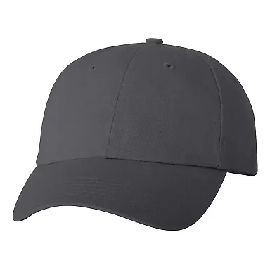 Valucap VC300 Adult Washed Dad Hat Charcoal front view
