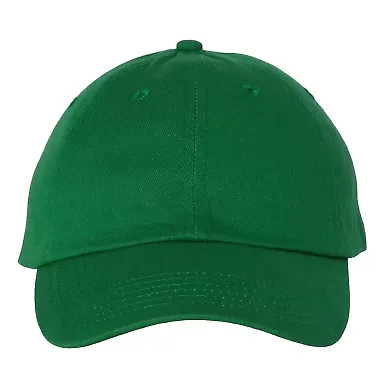 Valucap VC300 Adult Washed Dad Hat Kelly front view