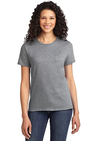Port & Company Ladies Essential T Shirt LPC61 in Ath heather front view