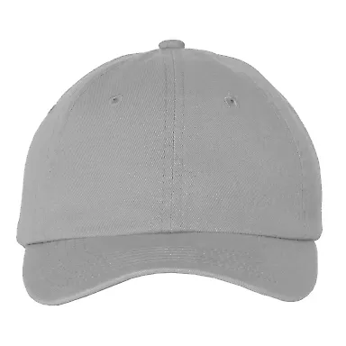 Valucap VC300Y Washed Twill Women/Youth Dad Hat Grey front view