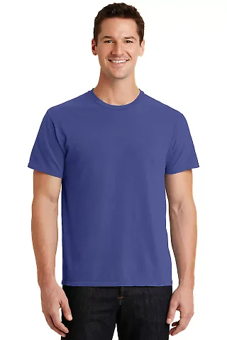 Port & Company Essential Pigment Dyed Tee PC099 in Blue iris front view