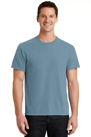 Port & Company Essential Pigment Dyed Tee PC099 in Mist front view