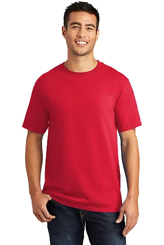 Port & Company Essential Pigment Dyed Tee PC099 in Red front view
