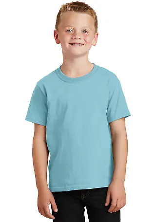 Port & Company Youth Essential Pigment Dyed Tee PC Mist front view