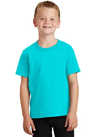 Port & Company Youth Essential Pigment Dyed Tee PC Tidal Wave front view