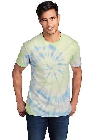 Port  Company Essential Tie Dye Tee PC147 Watercolor Sp front view