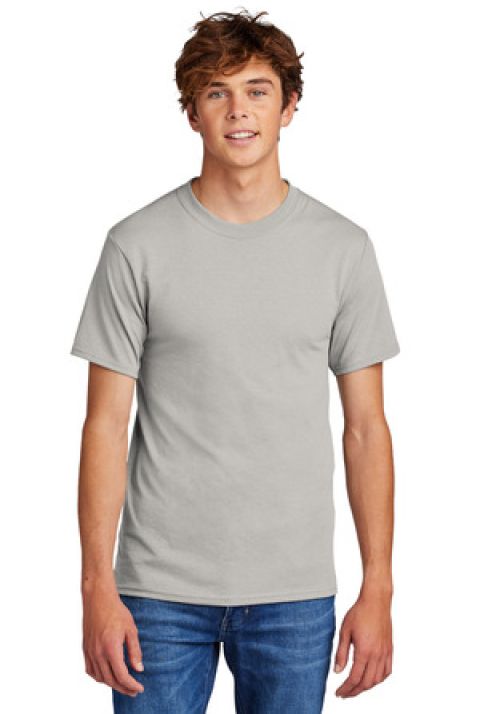 Port Company 5050 CottonPoly T Shirt PC55 in Silver