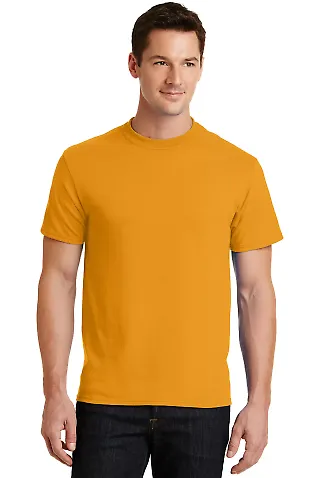 Port Company 5050 CottonPoly T Shirt PC55 in Gold front view